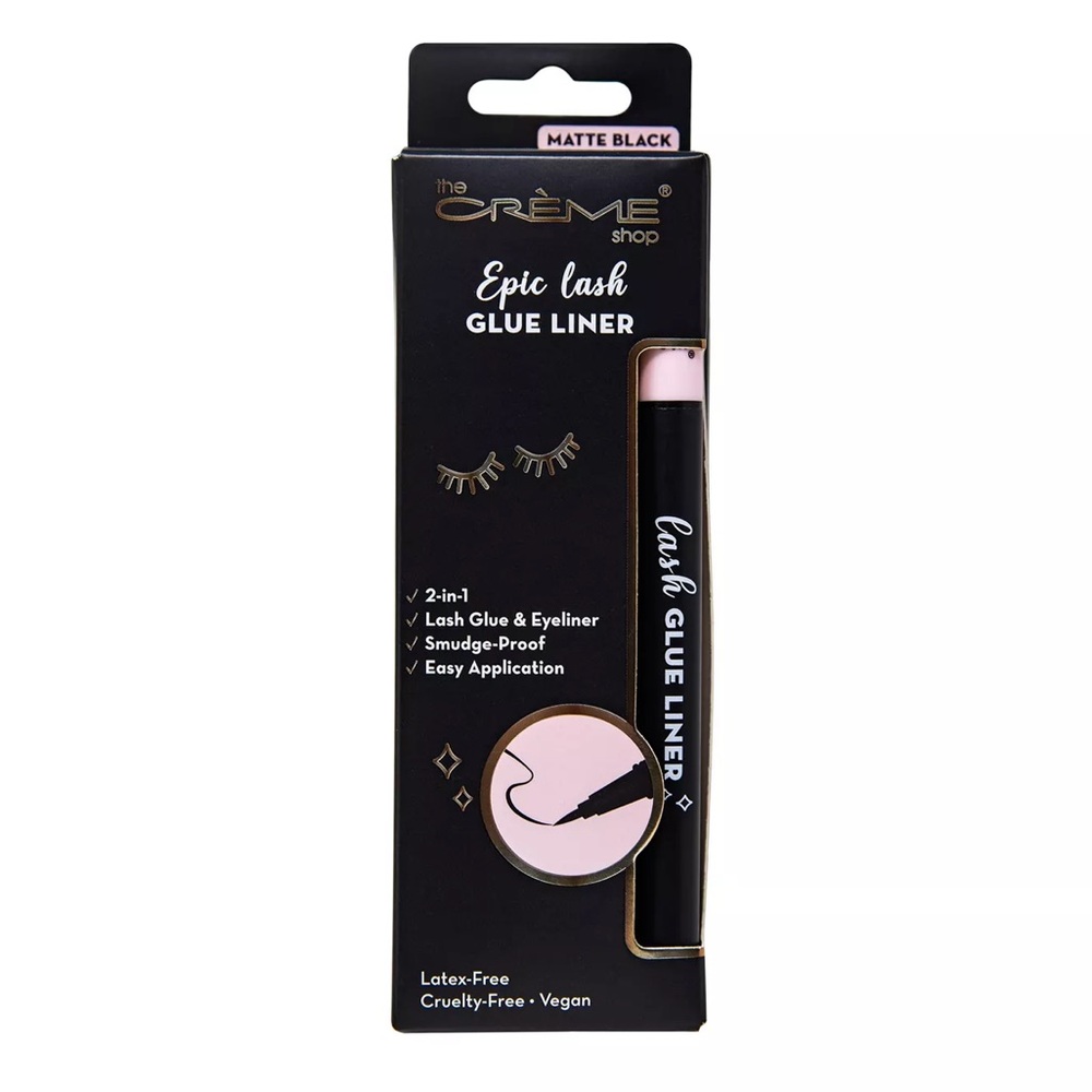 BNIB The Crème Shop Epic Lash Glue Liner - Matte Black